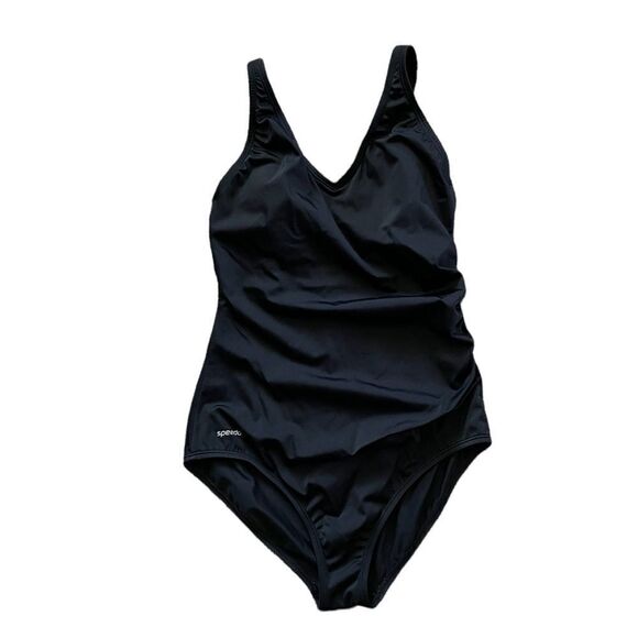 SPEEDO One Piece Swimsuit Black Size 12 - Picture 1 of 5